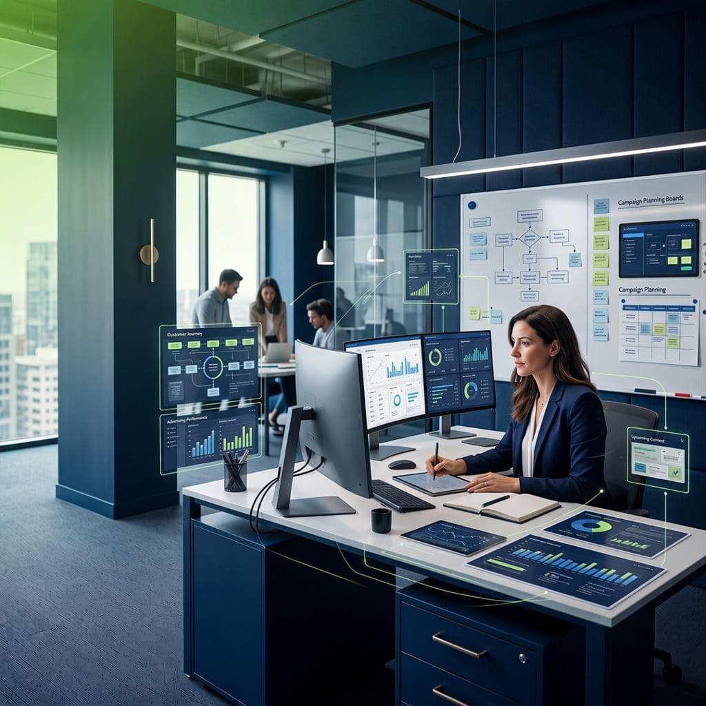 An integrated 2026 digital marketing operating system with AI in the loop